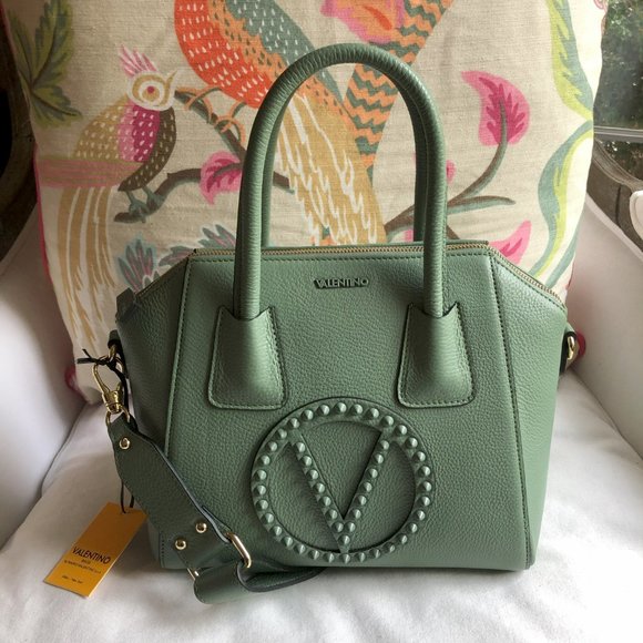 💚 NEW Mario VALENTINO Minimi Rock Dollaro Satchel - Picture 2 of 11